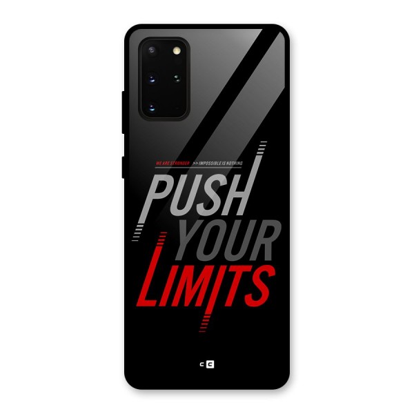 Push Your Limits Glass Back Case for Galaxy S20 Plus