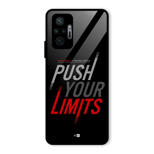 Push Your Limits Glass Back Case for Redmi Note 10 Pro Max