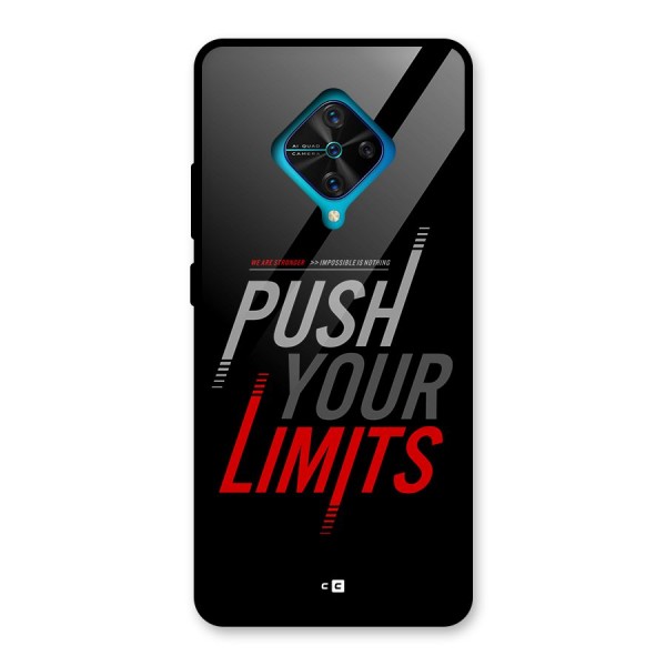 Push Your Limits Glass Back Case for Vivo S1 Pro