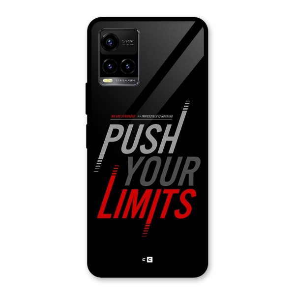 Push Your Limits Glass Back Case for Vivo Y33s