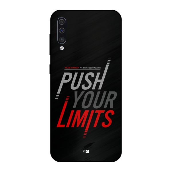 Push Your Limits Metal Back Case for Galaxy A30s