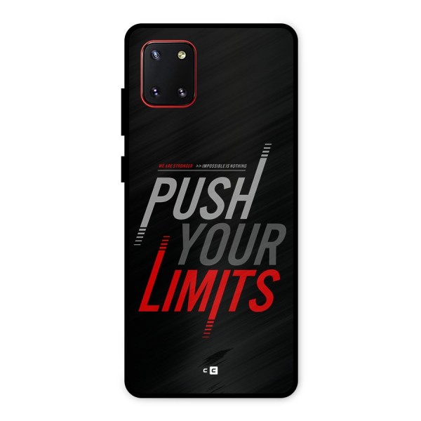 Push Your Limits Metal Back Case for Galaxy Note 10 Lite