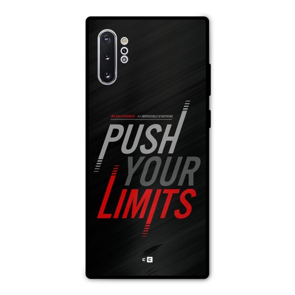 Push Your Limits Metal Back Case for Galaxy Note 10 Plus