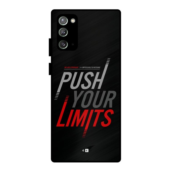 Push Your Limits Metal Back Case for Galaxy Note 20