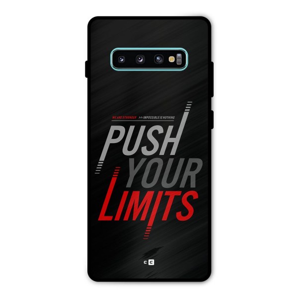 Push Your Limits Metal Back Case for Galaxy S10 Plus