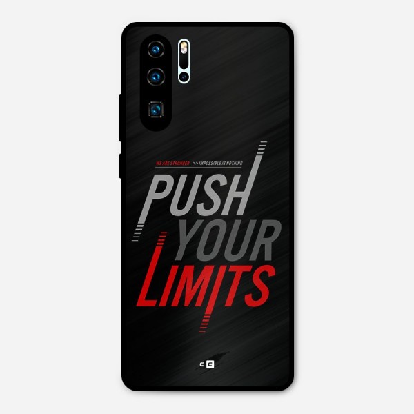 Push Your Limits Metal Back Case for Huawei P30 Pro
