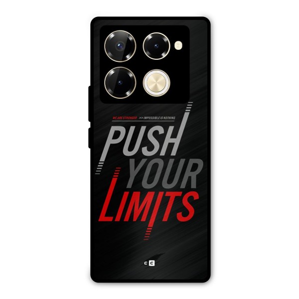 Push Your Limits Metal Back Case for Infinix Note 40 Pro