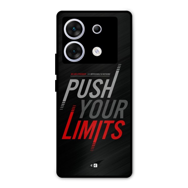 Push Your Limits Metal Back Case for Infinix Zero 30 5G
