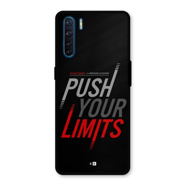 Push Your Limits Metal Back Case for Oppo F15