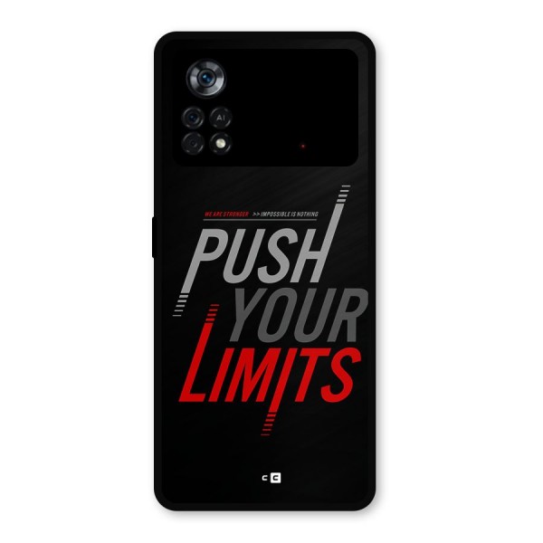 Push Your Limits Metal Back Case for Poco X4 Pro 5G