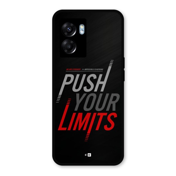 Push Your Limits Metal Back Case for Realme Narzo 50 5G