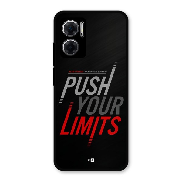 Push Your Limits Metal Back Case for Redmi 11 Prime 5G