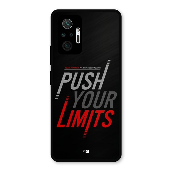 Push Your Limits Metal Back Case for Redmi Note 10 Pro