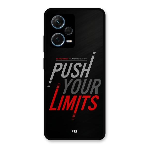 Push Your Limits Metal Back Case for Redmi Note 12 Pro Plus 5G