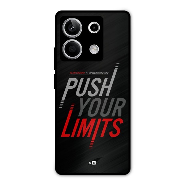 Push Your Limits Metal Back Case for Redmi Note 13 5G
