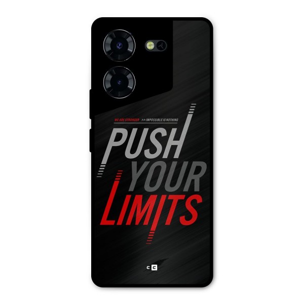 Push Your Limits Metal Back Case for Tecno Pova 5 Pro 5G