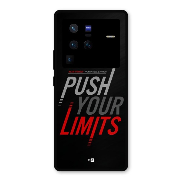 Push Your Limits Metal Back Case for Vivo X80 Pro