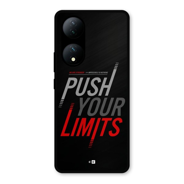 Push Your Limits Metal Back Case for Vivo Y100a