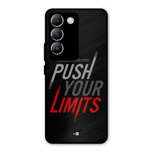 Push Your Limits Metal Back Case for Vivo Y200e