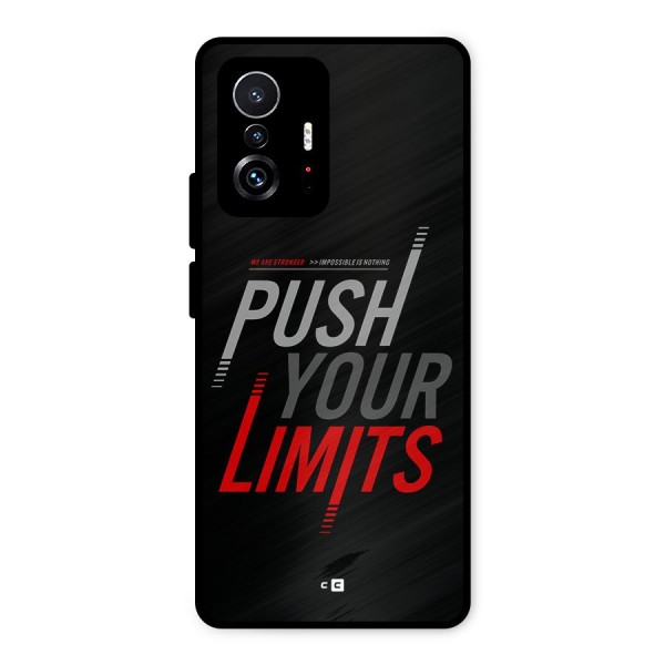 Push Your Limits Metal Back Case for Xiaomi 11T Pro