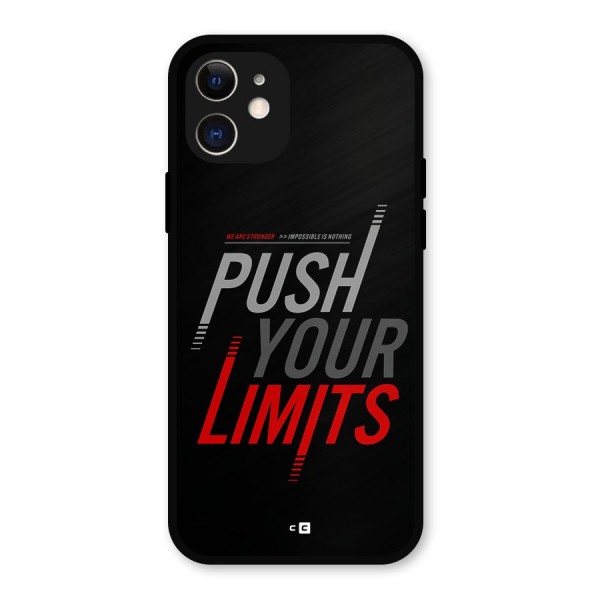 Push Your Limits Metal Back Case for iPhone 12