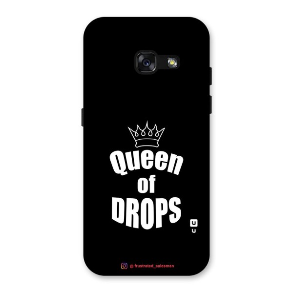 Queen of Drops Black Back Case for Galaxy A3 (2017)