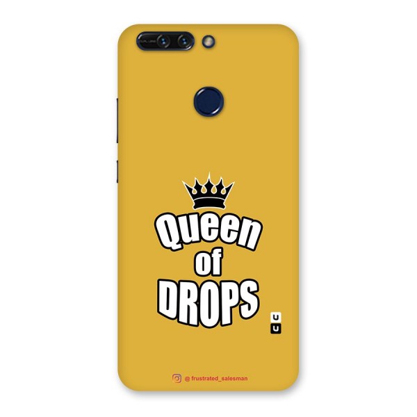 Queen of Drops Mustard Yellow Back Case for Honor 8 Pro