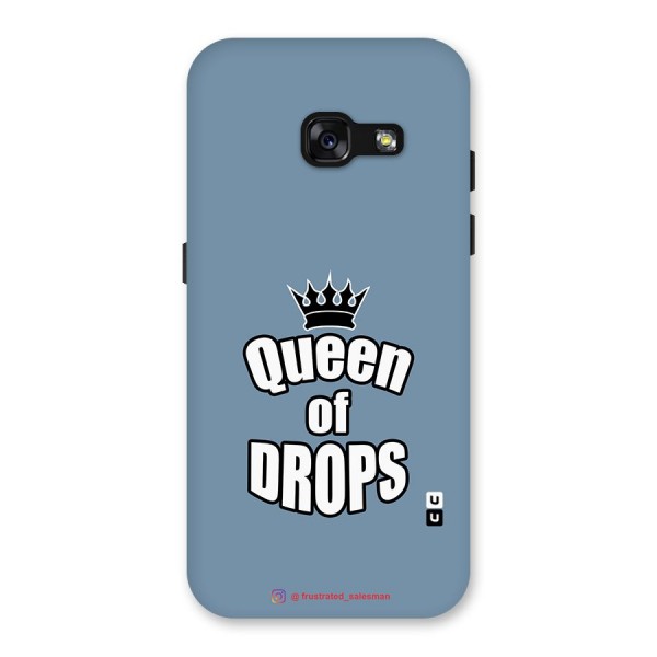 Queen of Drops SteelBlue Back Case for Galaxy A3 (2017)