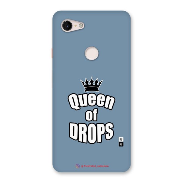 Queen of Drops SteelBlue Back Case for Google Pixel 3 XL