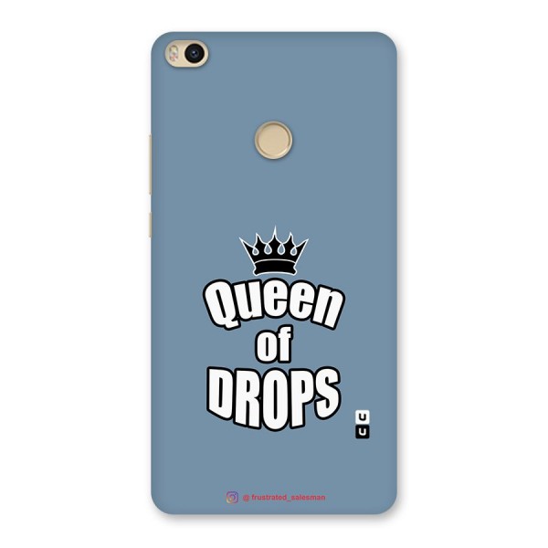 Queen of Drops SteelBlue Back Case for Mi Max 2