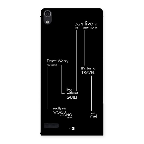 Quotes Of Life Back Case for Ascend P6