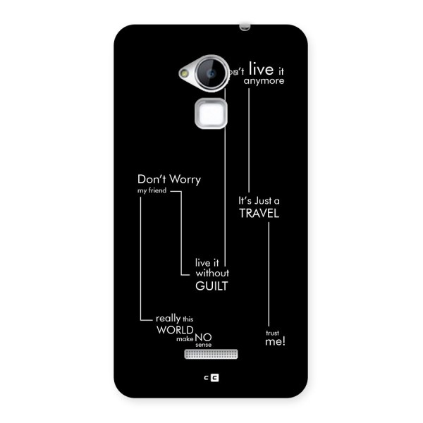 Quotes Of Life Back Case for Coolpad Note 3