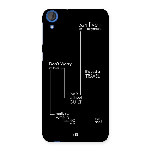 Quotes Of Life Back Case for Desire 820