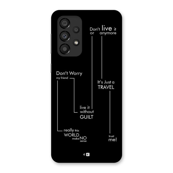 Quotes Of Life Back Case for Galaxy A33 5G