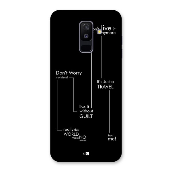 Quotes Of Life Back Case for Galaxy A6 Plus