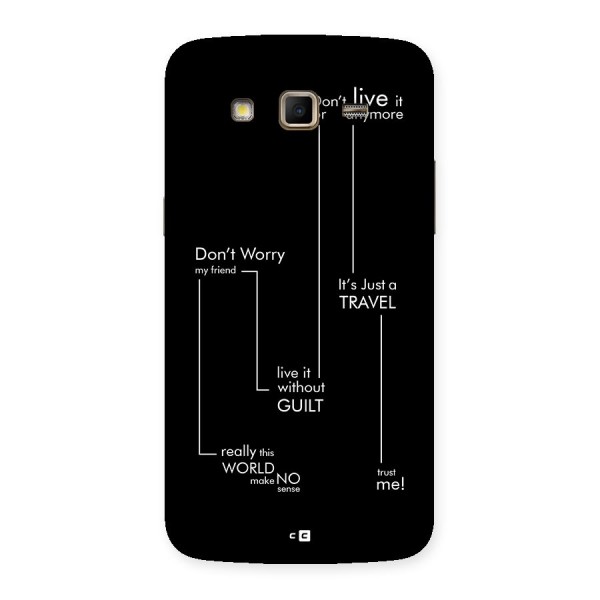Quotes Of Life Back Case for Galaxy Grand 2