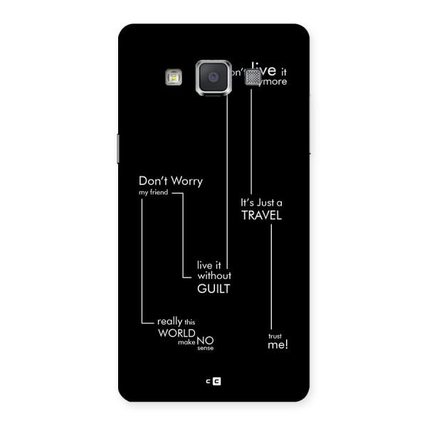 Quotes Of Life Back Case for Galaxy Grand 3