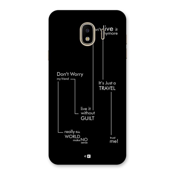 Quotes Of Life Back Case for Galaxy J4