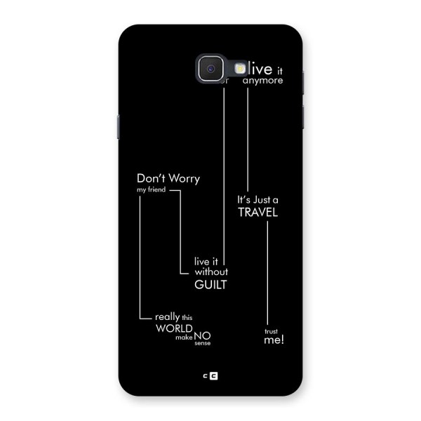 Quotes Of Life Back Case for Galaxy On7 2016