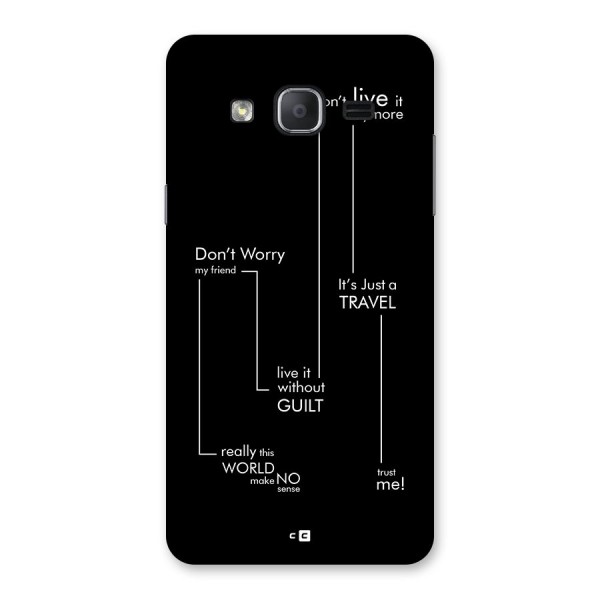 Quotes Of Life Back Case for Galaxy On7 Pro
