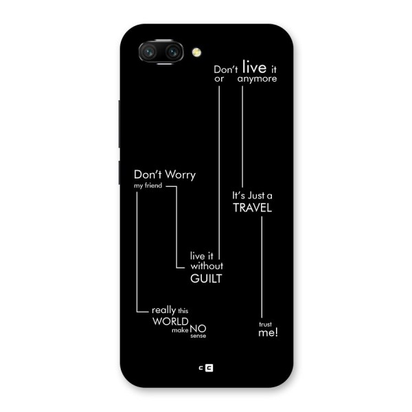 Quotes Of Life Back Case for Honor 10
