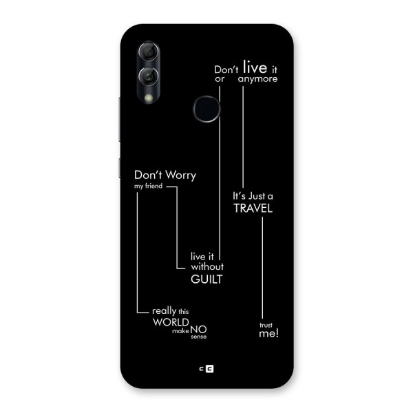 Quotes Of Life Back Case for Honor 10 Lite