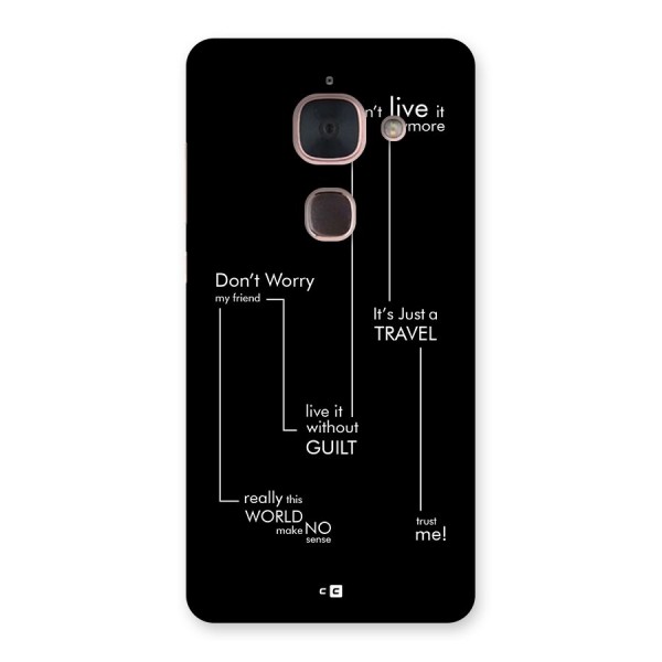 Quotes Of Life Back Case for Le Max 2