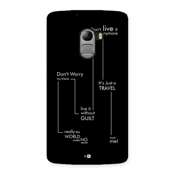 Quotes Of Life Back Case for Lenovo K4 Note