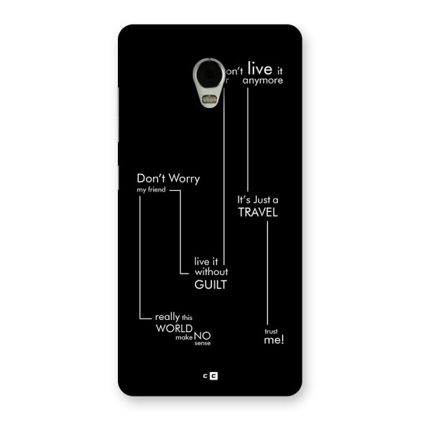 Quotes Of Life Back Case for Lenovo Vibe P1