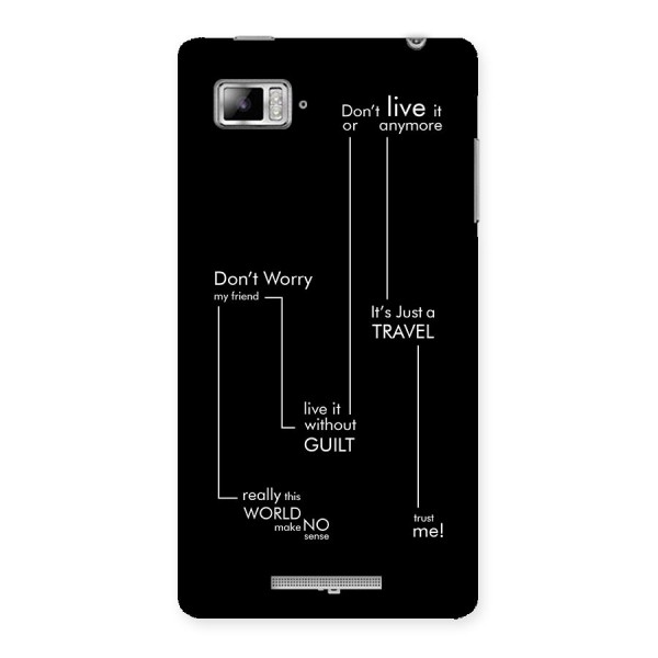 Quotes Of Life Back Case for Lenovo Vibe Z K910