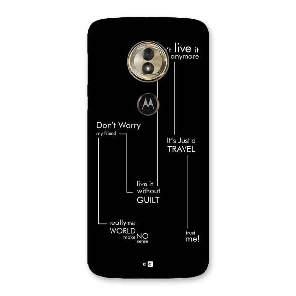Quotes Of Life Back Case for Moto G6 Play