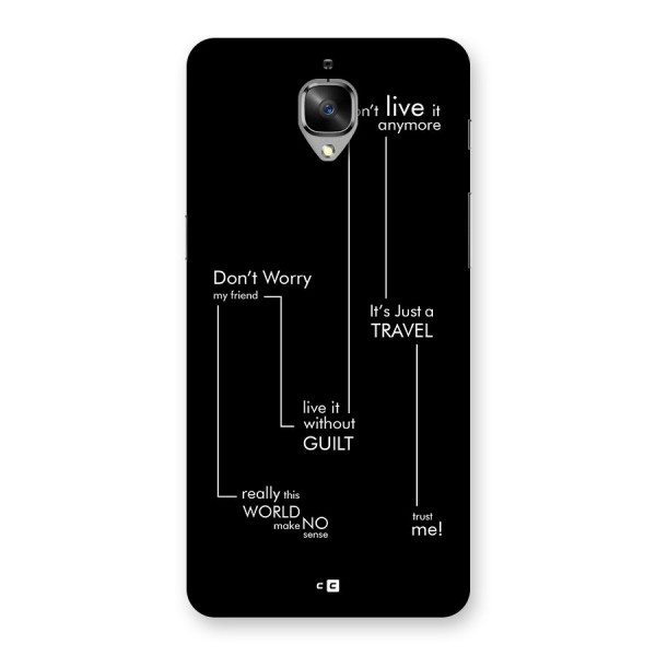 Quotes Of Life Back Case for OnePlus 3