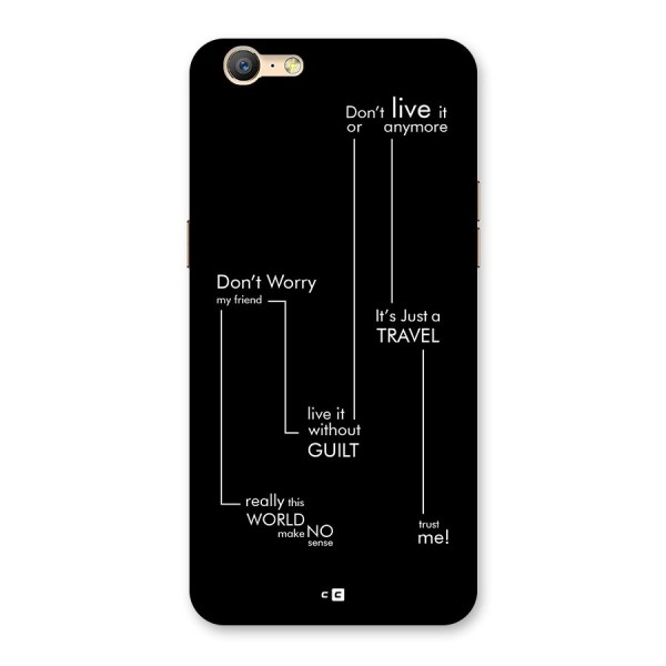 Quotes Of Life Back Case for Oppo A39