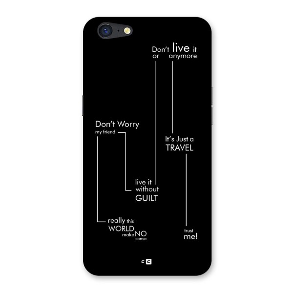 Quotes Of Life Back Case for Oppo A71